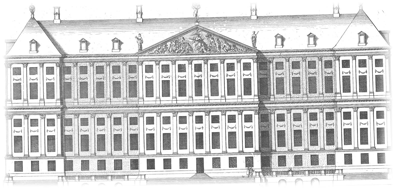 Engraving of Amsterdam town hall